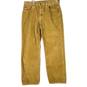 Levi's Corduroy Pants Mens 31 Brown 5 Pocket Straight Leg Casual Cotton 32x29